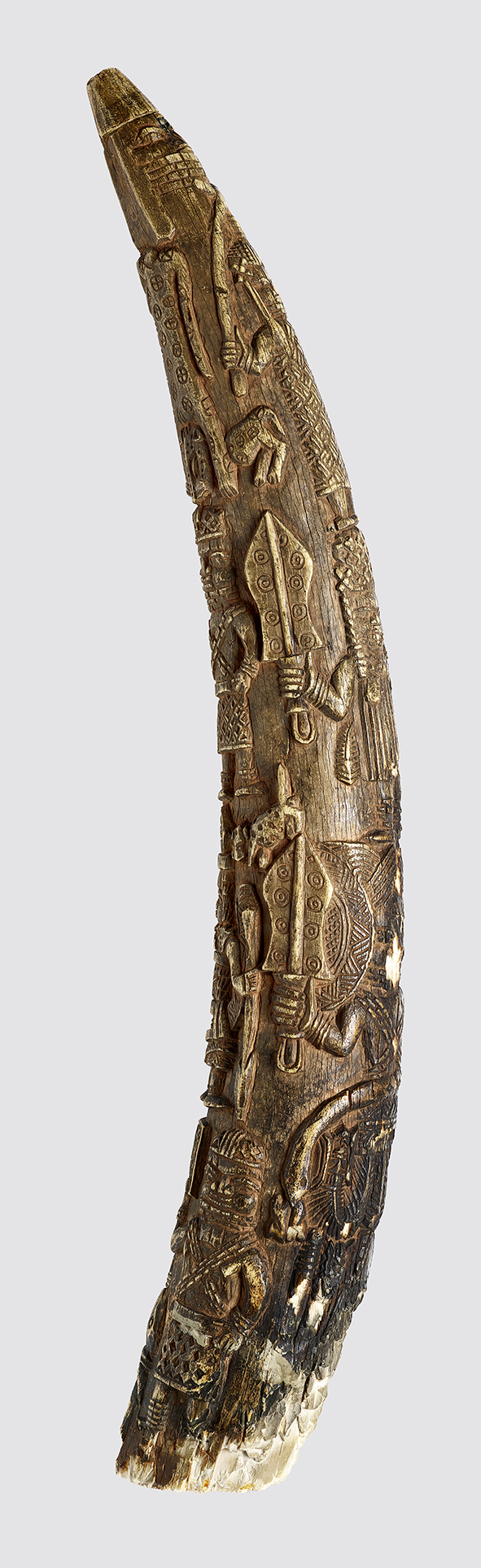Carved tusk