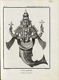 Pierre Sonnerat, Vishnus erste Herabkunft, 1782